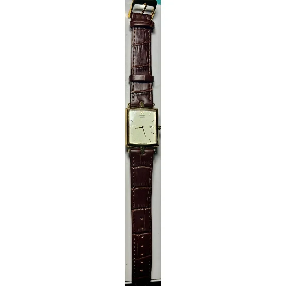 Vintage Citizen Quartz Tank Dress Watch (Ref: 6010-G56007)